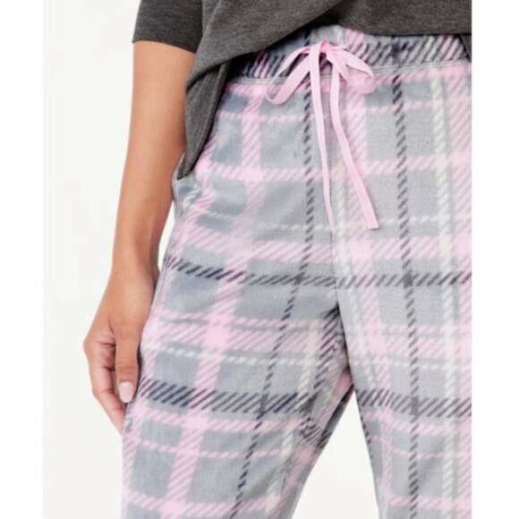 NEW 22W-24W 3X Women's Super Soft & Plush Plaid Sleep Joggers w/Pockets - Picture 1 of 4